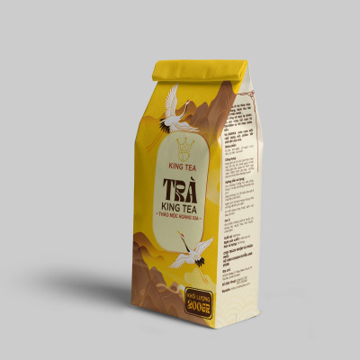 Trà Thảo Mộc Kingtea 200g Tốt Cho Người  Đau Dạ Dày, Ổn Định Huyết Áp, Hạ Men Gan , Mỡ Máu Và Ngăn Ngừa Ung Thư Giúp Ngủ Ngon