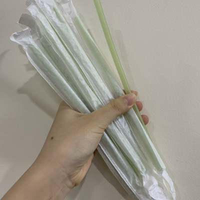 Ống hút ngũ cốc có màng bọc dùng cho đồ uống mang đi dùng cho sinh tố, đá xay 