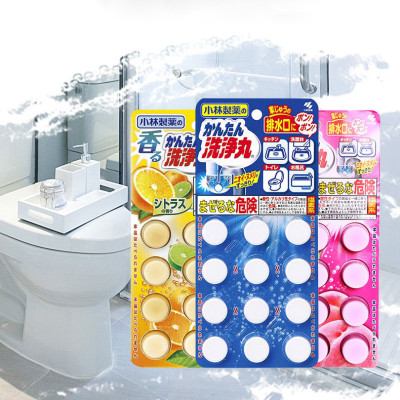 Viên nén sủi Kobayashi thông tắc đường ống, Toilet, bồn rửa Nhật Bản 12 Viên