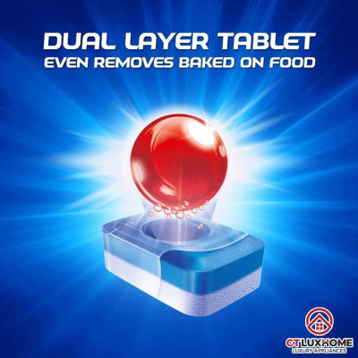 Viên rửa bát Finish Quantum 100 viên - Hàng chính hãng [12 chức năng]