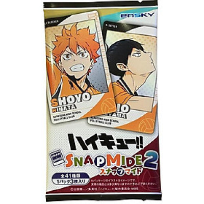 Bộ Thẻ Sưu Tập Nhân Vật Haikyu - Thẻ Snapmide Vol.2 - Ensky HK-SC02 (3 Cards Ngẫu Nhiên/Túi)