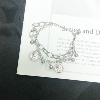 Vòng đeo tay nam nữ mix hạt titan không đen