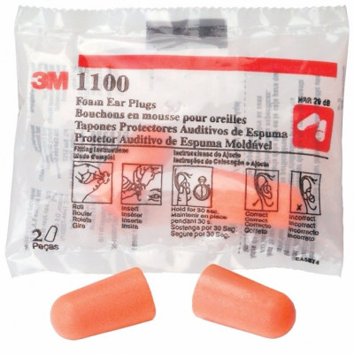 20 Cặp nút tai chống ồn 3M 1100, không dây