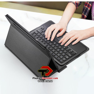 Bao da kèm bàn phím cho SamSung Galaxy Tab S9 FE chính hãng Dux Ducis có bàn di chuột TrackPad - Hàng chính hãng 