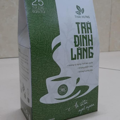 Combo 04 Túi Trà ĐINH LĂNG Thái Hưng  An thần, giảm stress, ngủ ngon 25 túi lọc 5g