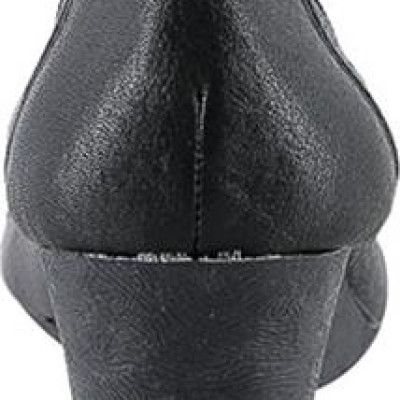 Giày Nữ Da Bò 5 Phân Huy Hoàng HT7942 - Đen