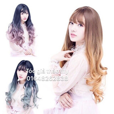 Tóc giả omber cao cấp- tặng lưới chùm tóc- hình thật