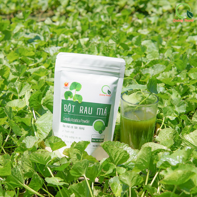 [CHÍNH HÃNG] Bột Rau Má Sấy Lạnh Nguyên Chất Gói 100gr  - Mát gan, detox, giảm mụn, giảm cân, giải nhiệt cơ thể