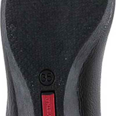 Giày Nữ Da Bò 5 Phân Huy Hoàng HT7942 - Đen