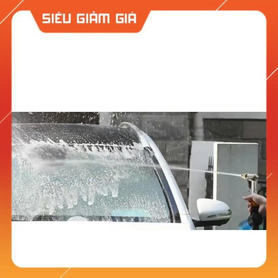 Bộ dây vòi xịt nước rửa xe, tưới cây . tăng áp 3 lần, loại 3m, 5m 206587 cút sập,nối nhựa+ tặng đai