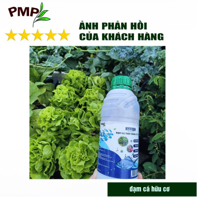 Phân đạm cá hữu cơ Hyfish PMP cho rau sạch, hoa, cây cảnh, cây ăn trái (01 lít)
