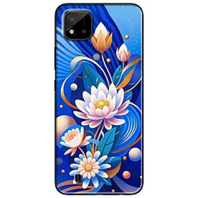 Ốp lưng cho Realme 9i - Realme 10 - C11 2021 - C65 4G - C67 - C20 - Poco X6 5G - Sen Hồng Xanh Đẹp - Hàng Chính Hãng