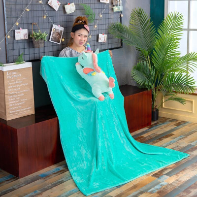 Bộ Gối Chăn Hình Ngựa Kì Lân Pony Có Cánh 3 Trong 1 Dễ Thương