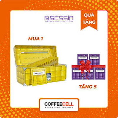 [MUA 1 TẶNG 5] Cà Phê Đen Với Nhân Sâm Trắng Thượng Hạng COFFEECELL (30 gói x 3.5g) - Tăng cường hệ miễn dịch, Giải phóng tiềm năng nhà lãnh đạo - Hàng Chính Hãng