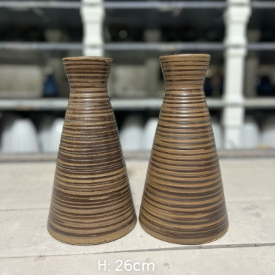 Bình hoa lọ hoa men mộc gốm sứ Bát Tràng