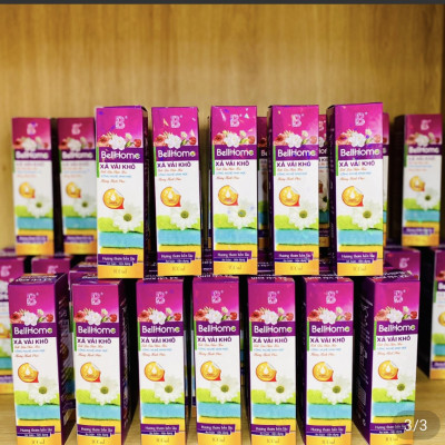 Xả Vải Khô Công Nghệ Sinh Học Bell Home Tím Hương Hạnh Phúc 100ml