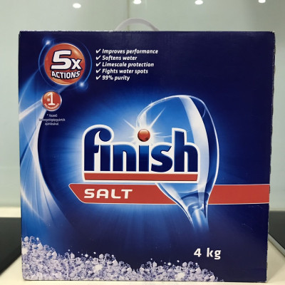 Combo Viên rửa bát Finish Classic 100 viên + Muối Finish 4.0kg + Nước làm bóng Finish 1150ml