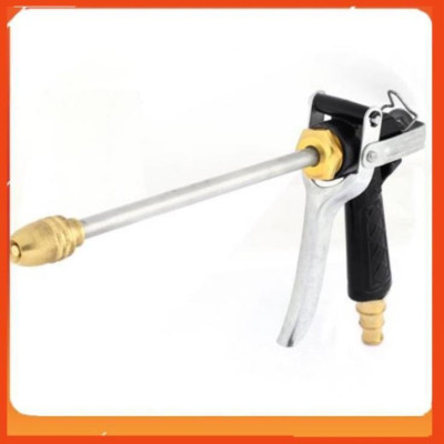 Bộ dây vòi xịt nước rửa xe, tưới cây . tăng áp 3 lần,loại 3m,5m 206318 đầu đồng,cút,nối nhựa vàng+ tặng móc khoá