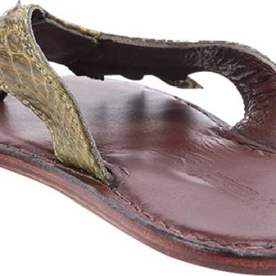 Dép Nam Da Cá Sấu Móng Tay Huy Hoàng HT7217 - Rêu