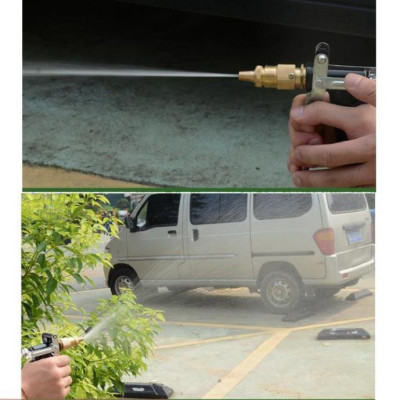  Bộ dây vòi xịt nước rửa xe, tưới cây . tăng áp 3 lần, loại 3m, 5m 206236Sđầu đồng, cút đồng, d.vàng
