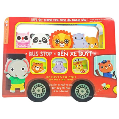 Bộ Sách Dành Cho Bé Gái Từ 0-3 Tuổi: Bus Stop - Bến Xe Buýt + Túi Truyện Xinh Đẹp Màu Hồng + Con Cá Vàng (Bộ 3 Cuốn)