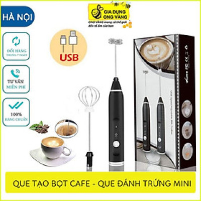 Máy đánh trứng, que tạo bọt cafe mini cầm tay không giây chính hãng sokany 3 cấp độ, hỗ trợ sạc pin, bảo hành 12 tháng