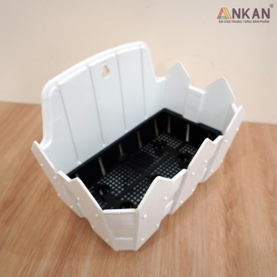 Chậu Nhựa Trồng Cây ANKAN Để Treo Ban Công, Treo Tường, Ngoài Trời, Sân Vườn, Kích Thước 24 x 19cm, Nhựa Cao Cấp