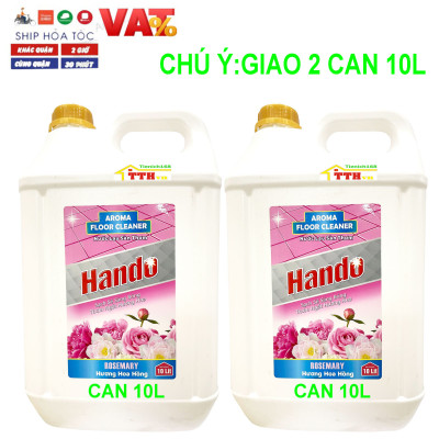Nước thơm lau sàn nhà Hando can 20L (Hương quế) Giao 2 can 10L