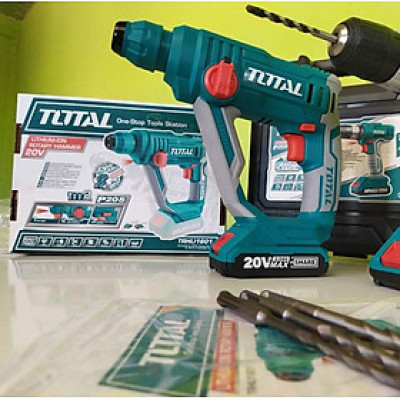 MÁY KHOAN BÊ TÔNG DÙNG PIN 20V 16MM (KHÔNG BAO GỒM PIN VÀ SẠC) TOTAL TRHLI1601 - HÀNG CHÍNH HÃNG