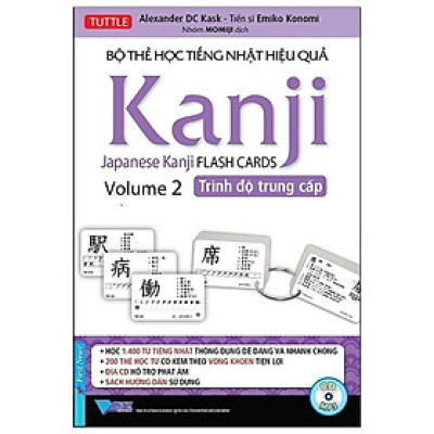 Sách - Hộp Flash Cards - Kanji 2 - 200 Thẻ - First News