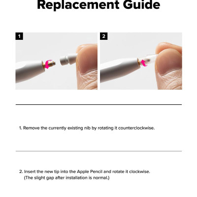 [Combo 3] Đầu bút thay thế Ringke Metal / HB / 2B Tip dành cho Apple Pencil - Hàng Chính Hãng