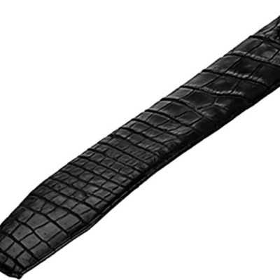 Thắt Lưng Nam Da Cá Sấu Gai Lưng Đầu Kim Bản Lớn Huy Hoàng HT4709 - Đen