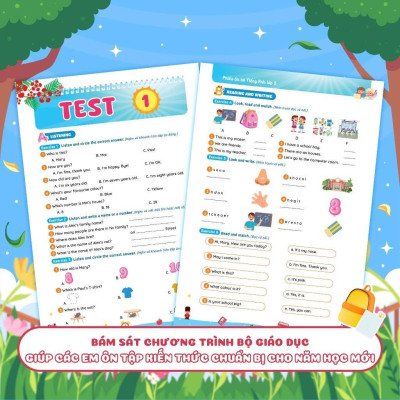 Sách - Phiếu Ôn Hè Tiếng Anh Lớp 3 - Megabook