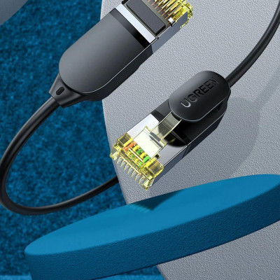 Ugreen UG80419NW149TK 5M 10Gbps màu đen cáp mạng CAT7 siêu mỏng nhỏ 0.38mm - HÀNG CHÍNH HÃNG