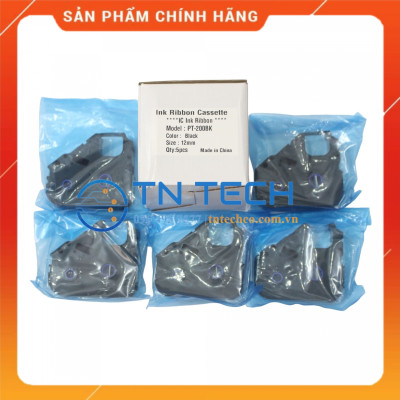 Ruy băng mực CANON PT-200BK - 12MM x 110M - Dùng cho máy in ống lồng MAX [Hàng nhập khẩu]