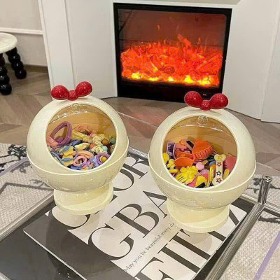 Hộp Đựng Phụ Kiện Để Bàn Nơ Đỏ Đa Năng - Decor Xinh Xắn Cho Không Gian - HÀNG CHÍNH HÃNG MINIIN