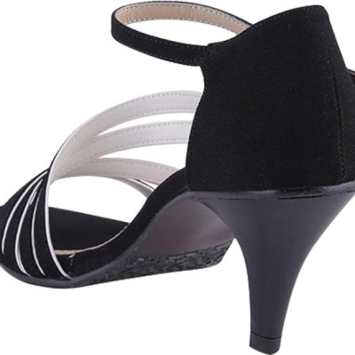 Giày Sandal Nữ Cao Gót Huy Hoàng HT7061 - Đen