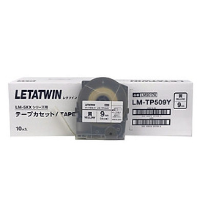 Nhãn Vàng LM-TP509Y (9mm, 8m/cái) - Hàng Chính Hãng - Max - Nhật Bản