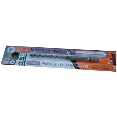 Combo Vít bê tông 4mm đầu bằng F432 & Mũi khoan tường 3.5mm đuôi lục giác Unika (Không cần tắc kê nhựa)