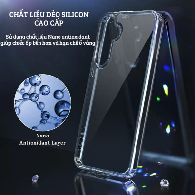 Ốp lưng dẻo silicon trong suốt mỏng 0.6mm cho Samsung Galaxy A16 A36 A06 A55 A35 A25 A15 A05 A05s  hiệu ultra Thin - Hàng nhập khẩu
