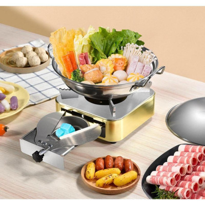 Bếp Cồn Mini Inox Chống Rỉ Chịu Nhiệt Sang Trọng Cho Nhà Hàng