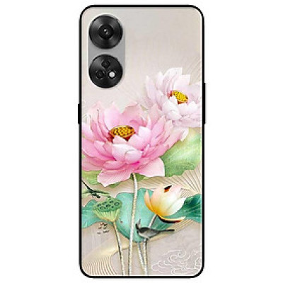 Ốp lưng cho Oppo Reno 2Z - 2F - Reno 6Z - Reno 7Z 5G - 8Z 5G - Reno 8T 4G - Reno 8T 5G - Sen Hồng Trắng Đẹp - Hàng Chính Hãng