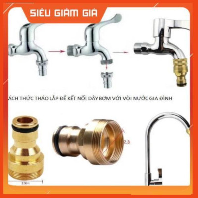Bộ dây vòi xịt nước rửa xe,tưới cây .tăng áp 3 lần,loại 3m,5m 206701-2 đầu đồng,cút,nối nhựa+ tặng mở chai