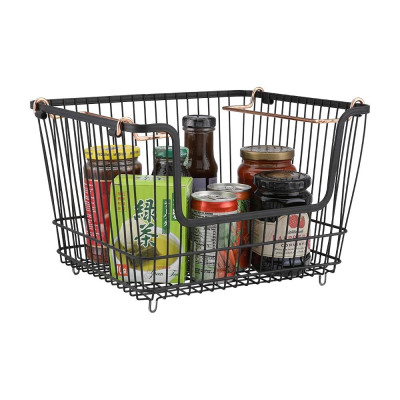 Giỏ Đựng Đồ Sắt ANNEL Màu Đen|Index Living Mall| Nội Thất Thái Lan