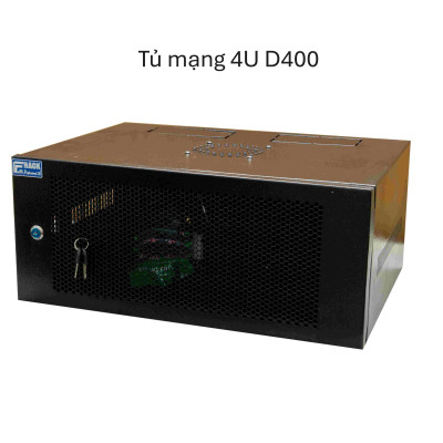 Tủ Rack 4U Treo Tường Famrack D400 – Hàng Chính Hãng, Đựng Thiết Bị Mạng, Camera