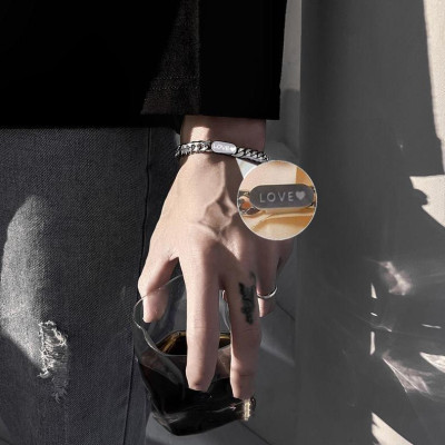 【Khắc tên ghi chú】Vòng Cổ Nam - Dây chuyền nam nữ mặt trơn, Vòng tay nam nữ mặt trơn