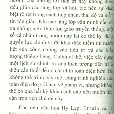 Những Tiên Tri Trong Thời Cổ Đại (Hy Lạp, Etrria Và La Mã)