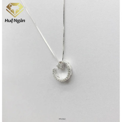 Dây chuyền bạc 925 Huệ Ngân - Trăng sao Star and Moon PP1562