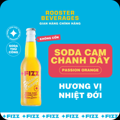 Fizz Soda Mix Nhiều Vị - Thùng 16 Chai 330ml