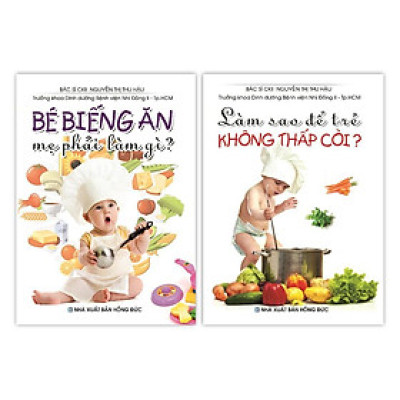 Sách - Bé Biếng Ăn Mẹ Phải Làm Gì + Làm Sao Để Trẻ Không Thấp Còi - Combo 2 Cuốn - Việt Thư